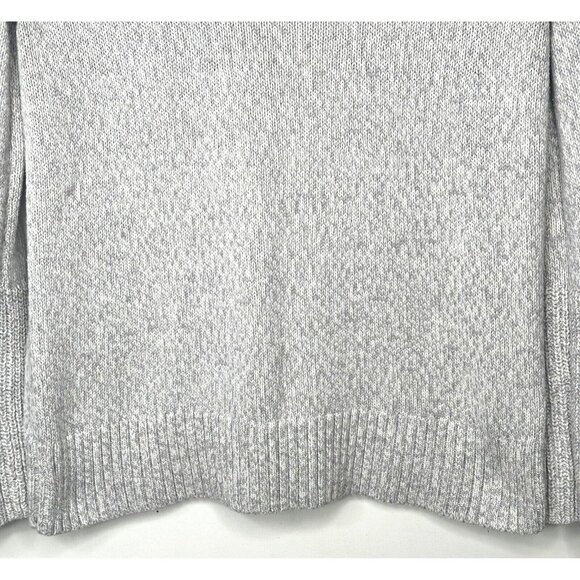 Loft Womens Sweater Knit Turtleneck Bell Sleeve Pullover Light Grey Size XS - Picture 6 of 10